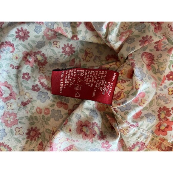 vintage Hilfiger Denim Red Label XL Floral Long-Sleeve Button-Up Shirt - Picture 4 of 11